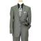 Extrema By Zanetti Medium Grey With Silver Grey Multi Pinstripes Super 150's Wool Suit FUB4/1